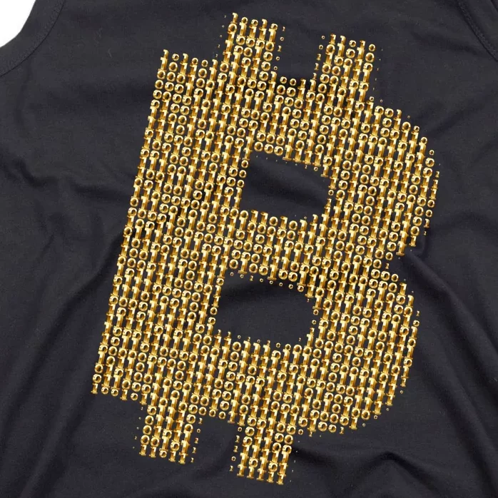 Golden Bitcoin Logo Limited Edition Tank Top