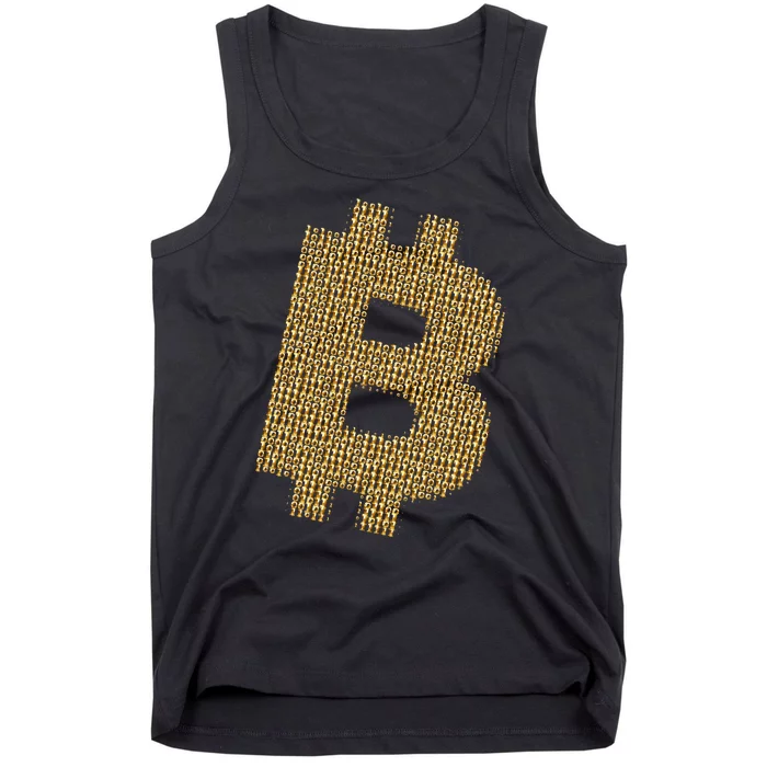 Golden Bitcoin Logo Limited Edition Tank Top