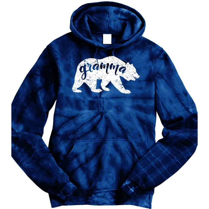 Gramma Bear Lovers Mothers Day Grandparents Vintage Grandma Tie Dye Hoodie