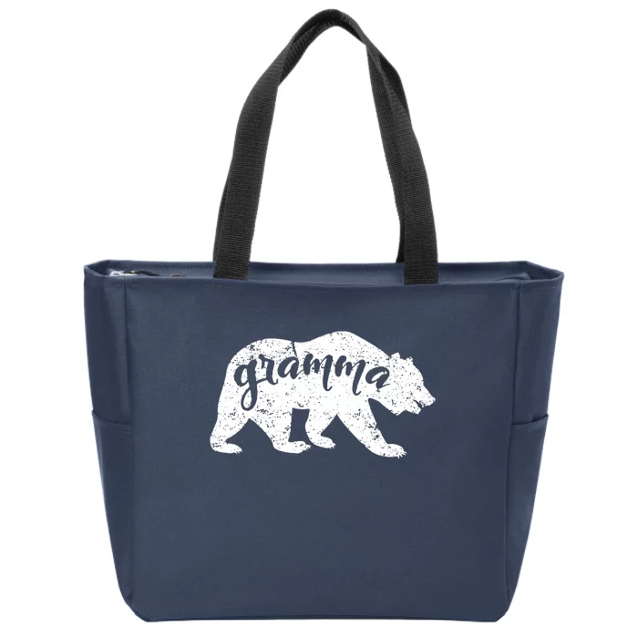 Gramma Bear Lovers Mothers Day Grandparents Vintage Grandma Zip Tote Bag