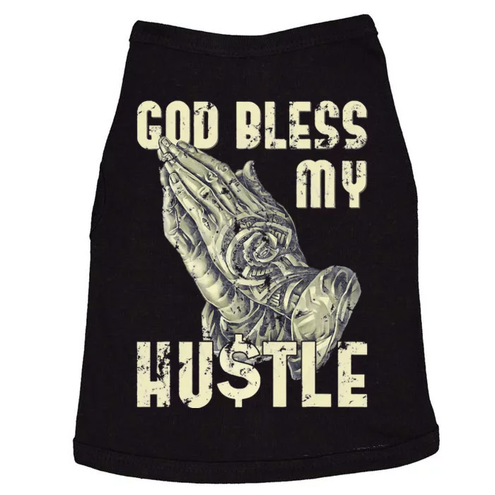 God Bless My Hustle Jesus Christian Doggie Tank