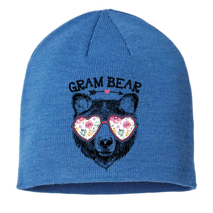 Gram Bear Mom Grandma Cute Floral Happy MotherS Day Great Gift 8 1/2in Sustainable Knit Beanie