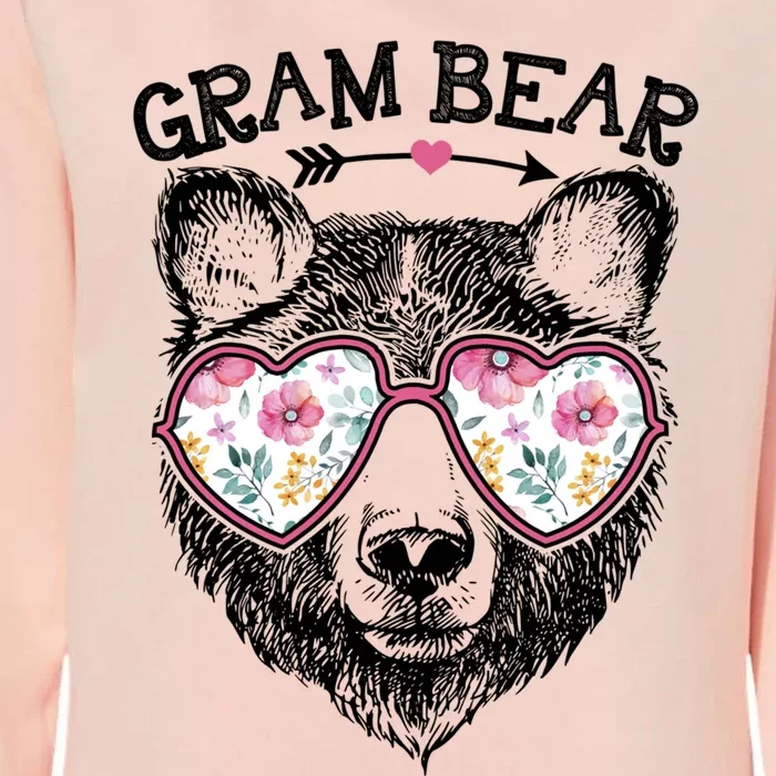 Gram Bear Mom Grandma Cute Floral Happy MotherS Day Great Gift Womens California Wash Sweatshirt