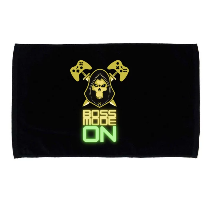 Gaming Boss Mode On Video Game Cool Gift Microfiber Hand Towel