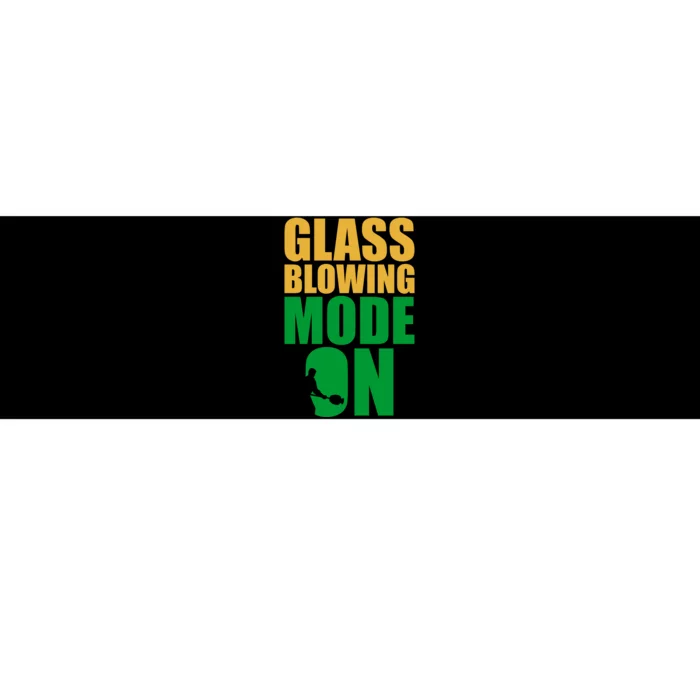 Glass Blowing Mode On Funny Glassblower Retro Vintage Glassblowing Bumper Sticker