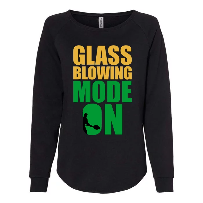 Glass Blowing Mode On Funny Glassblower Retro Vintage Glassblowing Womens California Wash Sweatshirt