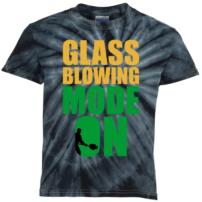 Glass Blowing Mode On Funny Glassblower Retro Vintage Glassblowing Kids Tie-Dye T-Shirt