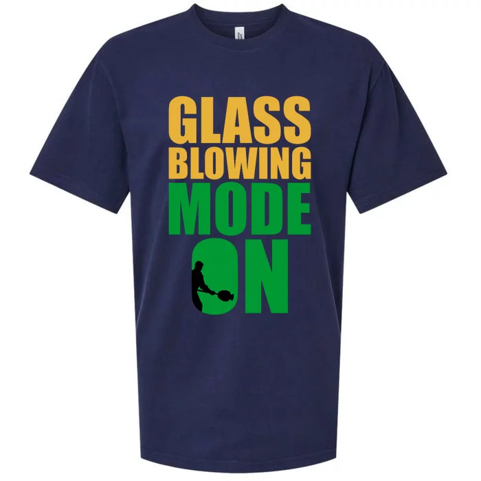 Glass Blowing Mode On Funny Glassblower Retro Vintage Glassblowing Sueded Cloud Jersey T-Shirt