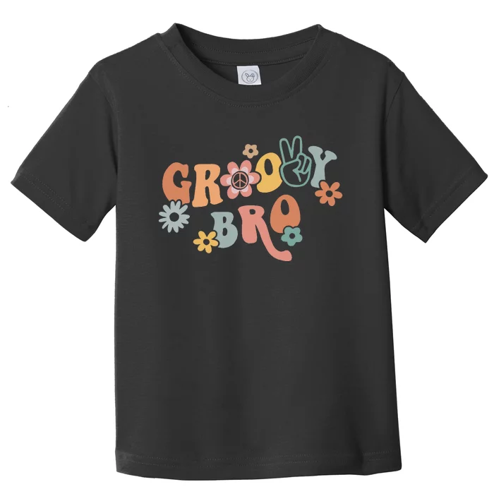 Groovy Brother Matching Family 1st Birthday Party Toddler T-Shirt