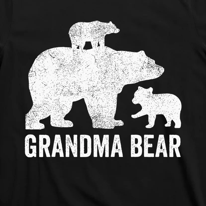 Grandma Bear Mothers Day Funny Two Cub Kids Grandmom T-Shirt