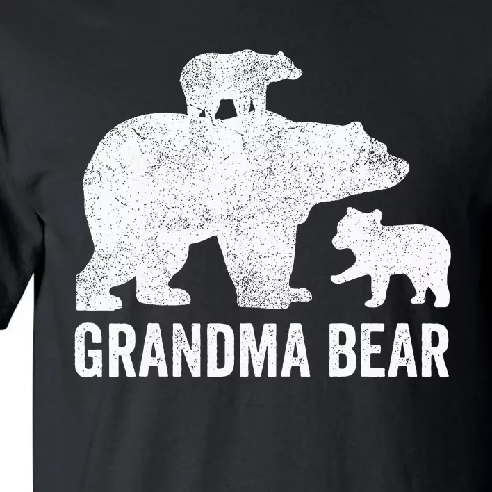 Grandma Bear Mothers Day Funny Two Cub Kids Grandmom Tall T-Shirt