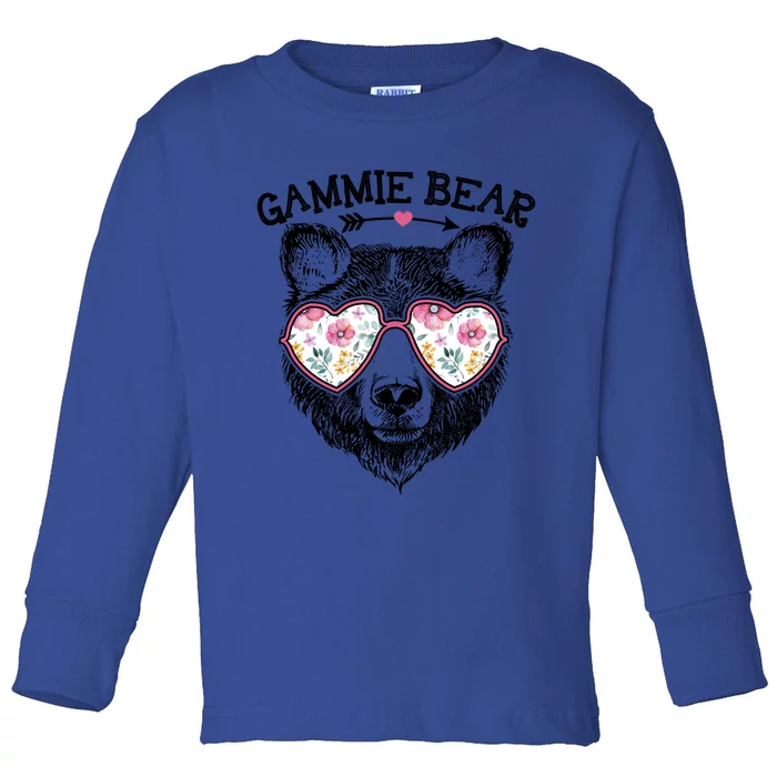 Gammie Bear Mom Grandma Cute Floral Happy MotherS Day Meaningful Gift Toddler Long Sleeve Shirt