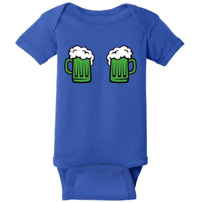 Green Beer Mug Shamrock St Patricks Day Gift Funny Ing Great Gift Baby Bodysuit