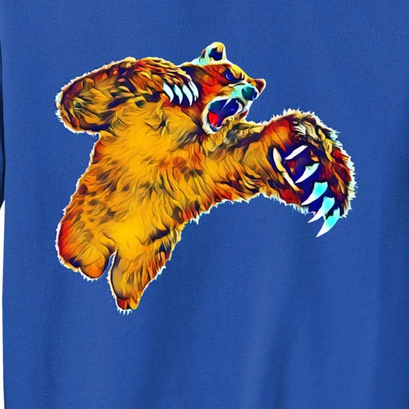 Grizzly Bear Motif Grizzlies Predator Bears Forest Animals Gift Sweatshirt