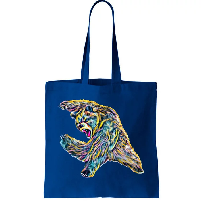 Grizzly Bear Motif Grizzlies Predator Bears Forest Animals Gift Tote Bag