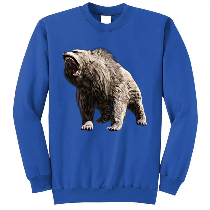 Grizzly Bear Motif Grizzlies Predator Bears Forest Animals Gift Sweatshirt