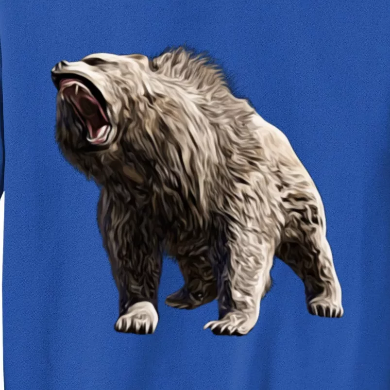 Grizzly Bear Motif Grizzlies Predator Bears Forest Animals Gift Tall Sweatshirt