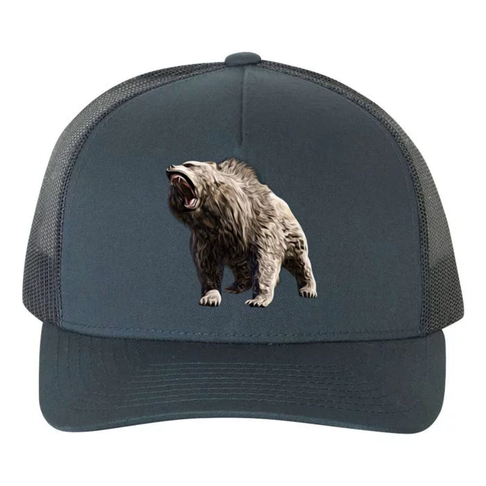 Grizzly Bear Motif Grizzlies Predator Bears Forest Animals Gift Yupoong Adult 5-Panel Trucker Hat