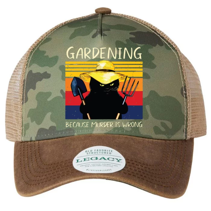 Gardening Because Murder Is Wrong Legacy Tie Dye Trucker Hat