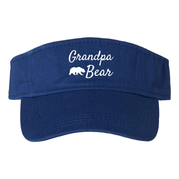 Grandpa Bear Meaningful Gift Christmas Papa Bear Mama Bear Bear Gift Valucap Bio-Washed Visor