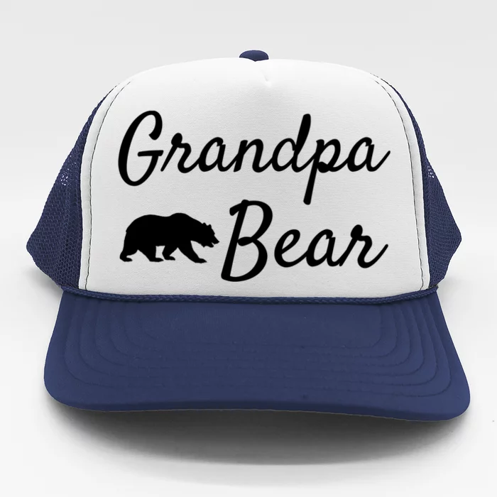 Grandpa Bear Meaningful Gift Christmas Papa Bear Mama Bear Bear Gift Trucker Hat