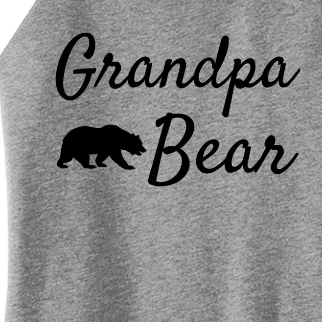 Grandpa Bear Meaningful Gift Christmas Papa Bear Mama Bear Bear Gift Women’s Perfect Tri Rocker Tank