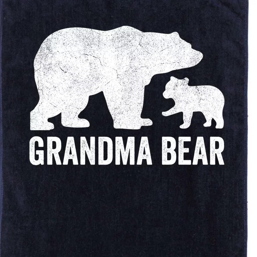 Grandma Bear Mothers Day, Funny One Cub Grandmom Hoodie Platinum Collection Golf Towel