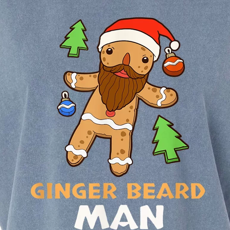 Ginger Beard Man Holiday Gingerbread Christmas Garment-Dyed Women's Muscle Tee