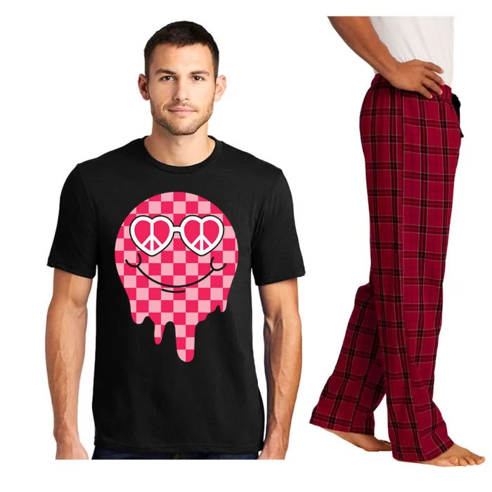 Groovy Be Mine Retro Valentines Day Heart Hippie Meaningful Gift Pajama Set