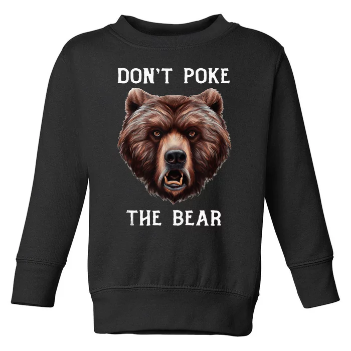 Grumpy Bear Mom Or Dad Grizzly Bear Toddler Sweatshirt