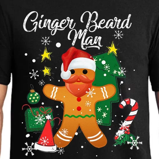 Ginger Beard Man Christmas Pajama Funny Gingerbread Gifts Pajama Set