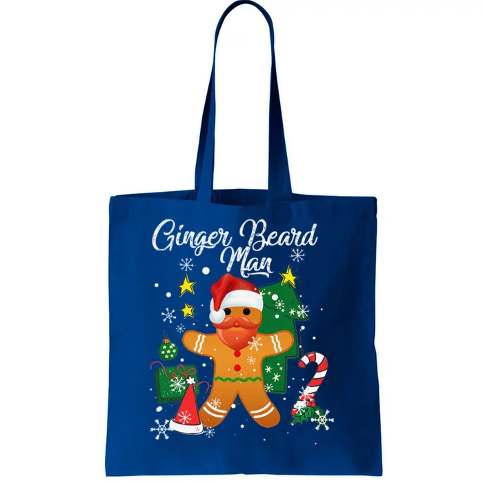 Ginger Beard Man Christmas Pajama Funny Gingerbread Gifts Tote Bag