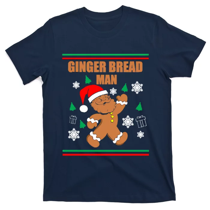 Ginger Bread Man Christmas T-Shirt