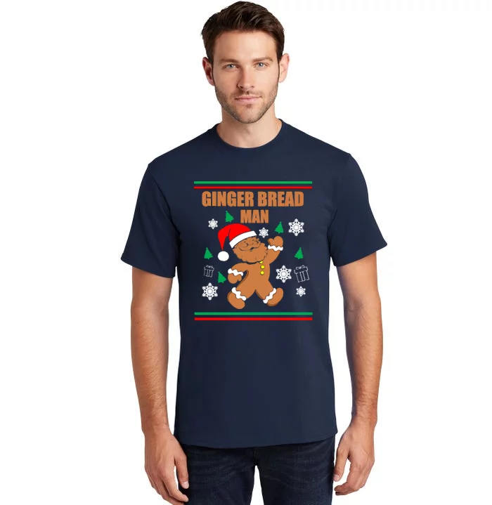 Ginger Bread Man Christmas Tall T-Shirt