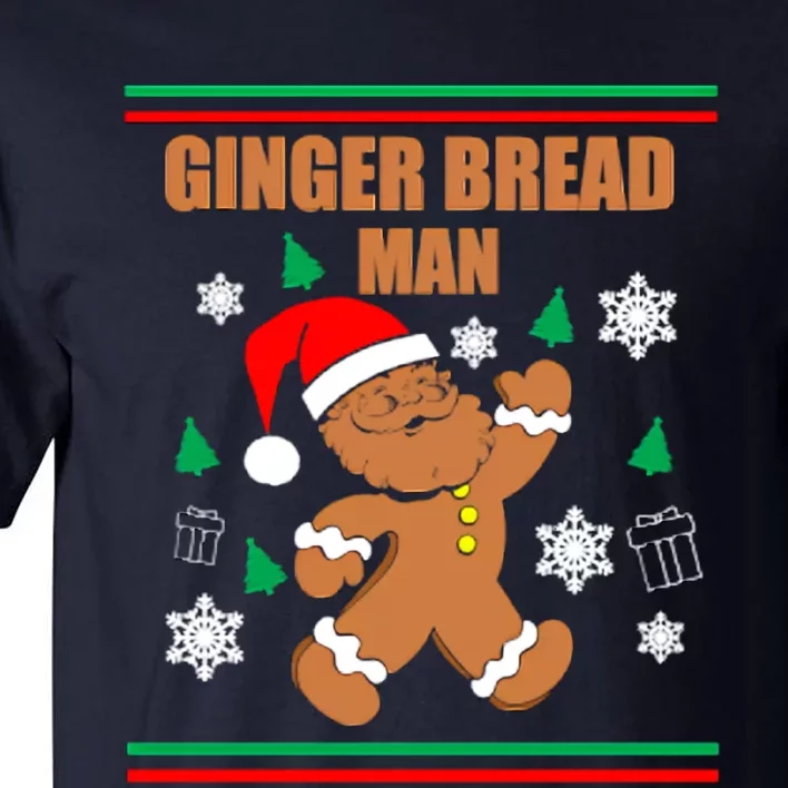 Ginger Bread Man Christmas Tall T-Shirt