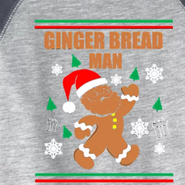 Ginger Bread Man Christmas Toddler Fine Jersey T-Shirt