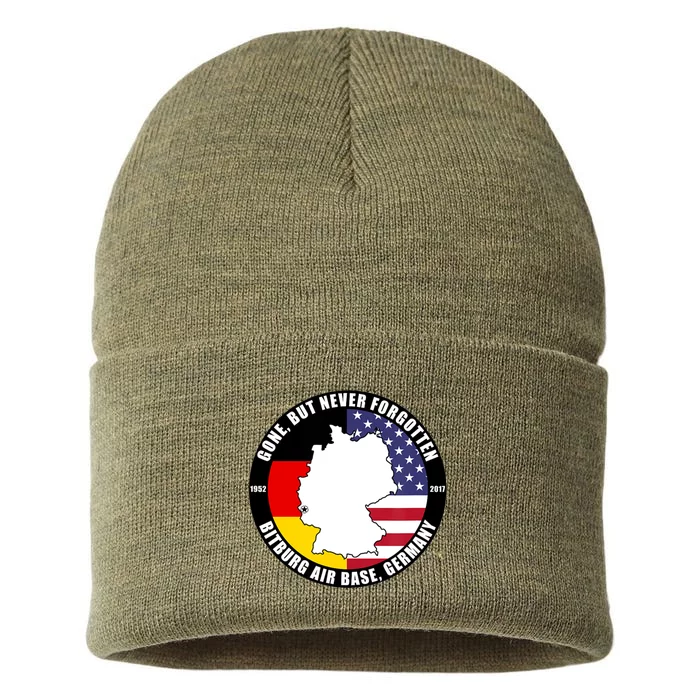 Gone But Never Forgotten Bitburg Air Base Germany Veteran Sustainable Knit Beanie