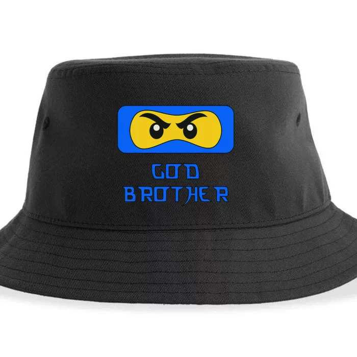 God Brother Ninja Face Family Sustainable Bucket Hat