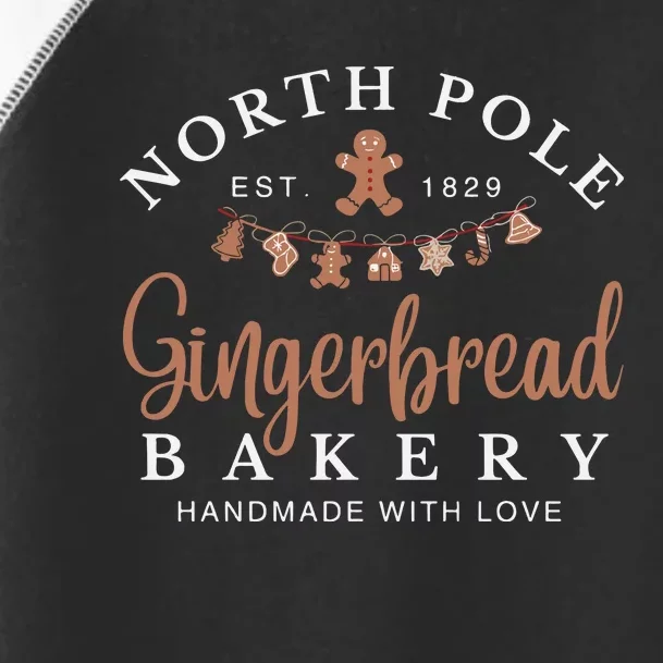 Gingerbread Bakery North Pole Toddler Fine Jersey T-Shirt