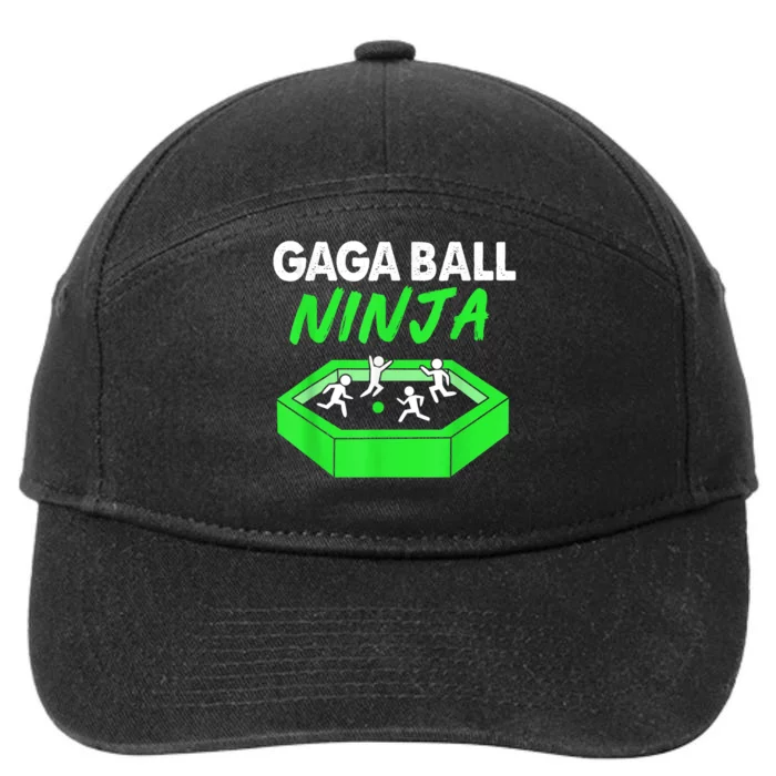 Gaga Ball Ninja Dodgeball 7-Panel Snapback Hat