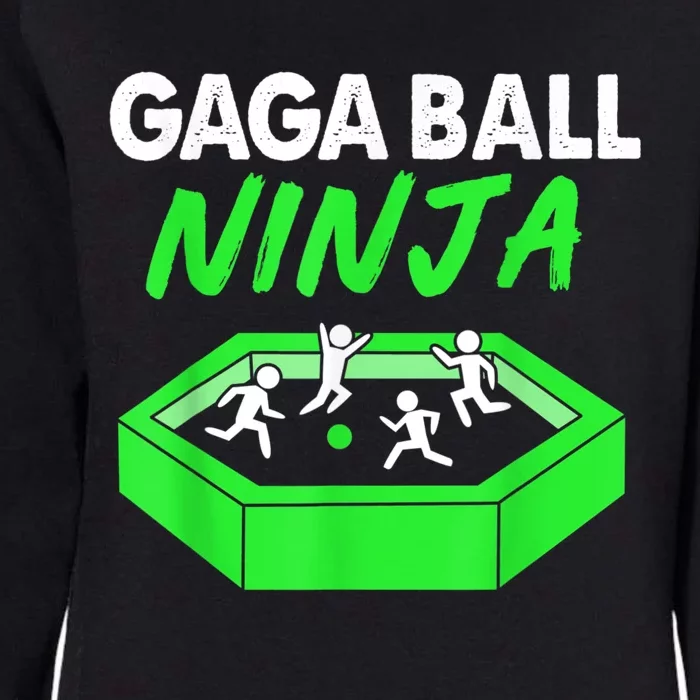 Gaga Ball Ninja Dodgeball Womens California Wash Sweatshirt