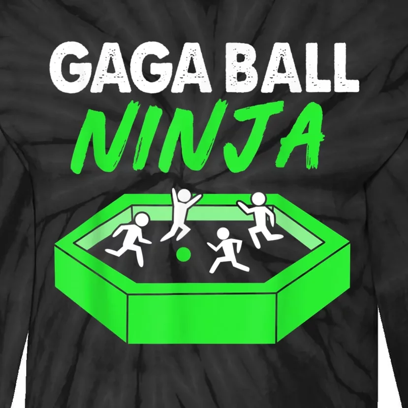 Gaga Ball Ninja Dodgeball Tie-Dye Long Sleeve Shirt