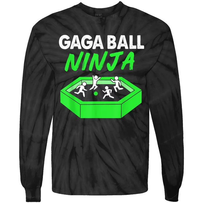 Gaga Ball Ninja Dodgeball Tie-Dye Long Sleeve Shirt