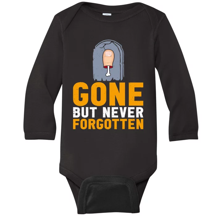 Gone But Never Forgotten Toe Amputation Baby Long Sleeve Bodysuit