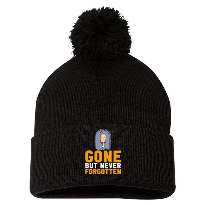 Gone But Never Forgotten Toe Amputation Pom Pom 12in Knit Beanie