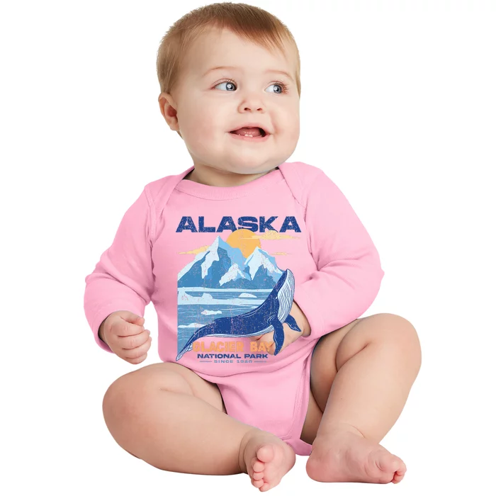 Glacier Bay National Park Sine 1980 Alaska Baby Long Sleeve Bodysuit