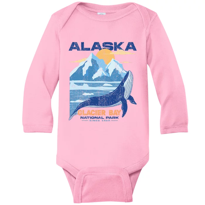 Glacier Bay National Park Sine 1980 Alaska Baby Long Sleeve Bodysuit