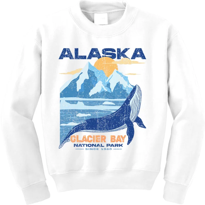 Glacier Bay National Park Sine 1980 Alaska Kids Sweatshirt