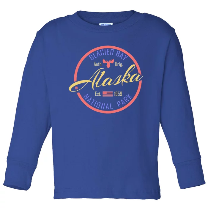 Glacier Bay National Park Alaska Cruise Great For Families Meaningful Gift Toddler Long Sleeve Shirt