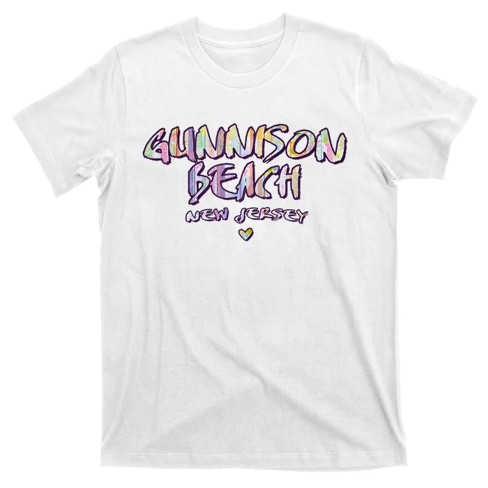 Gunnison Beach New Jersey Gunnison Beach Nj Watercolor T-Shirt